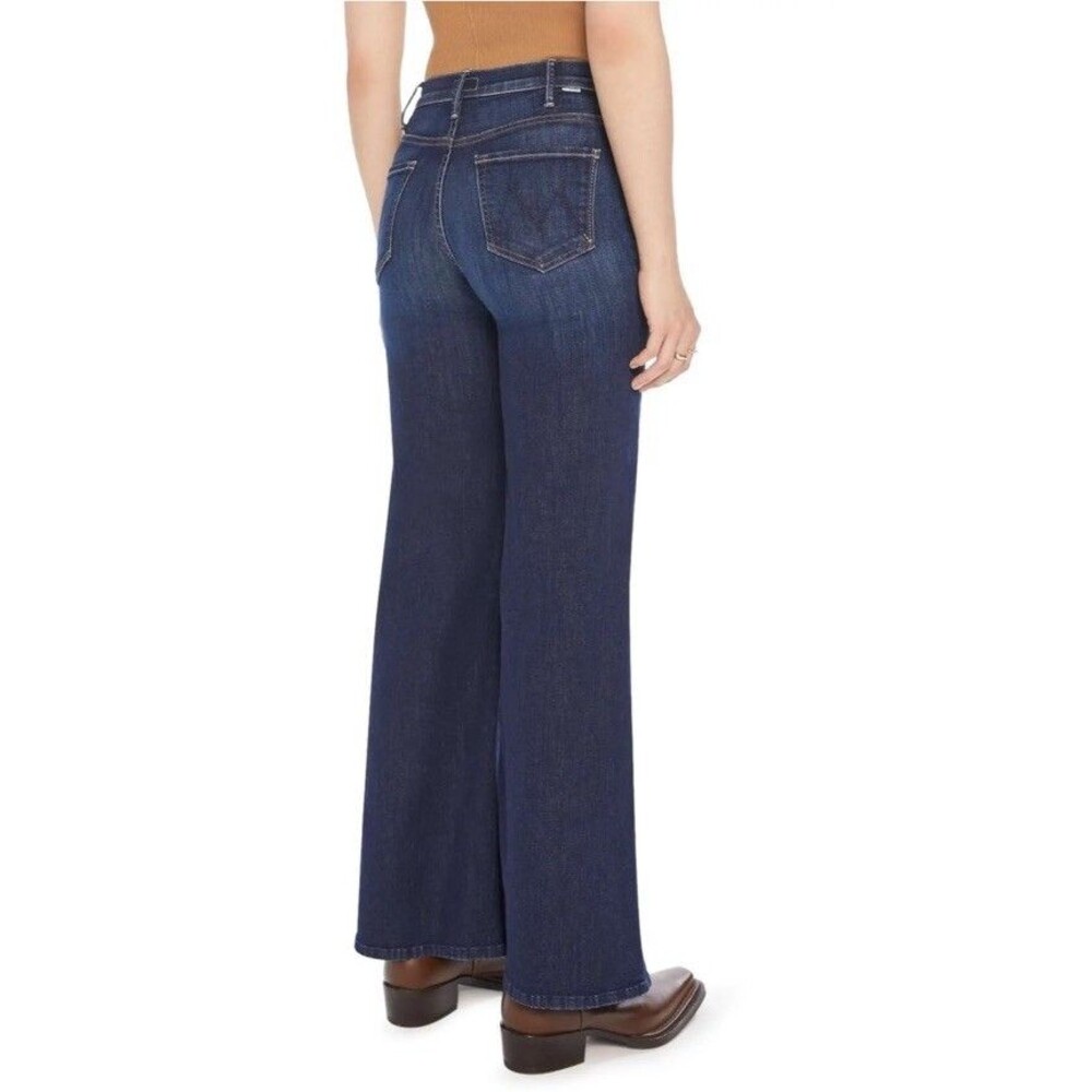 Mother The Hustler Roller Sneak Jeans In Off Limits High Rise Wide Leg Sz 26 NWT - Picture 2 of 15